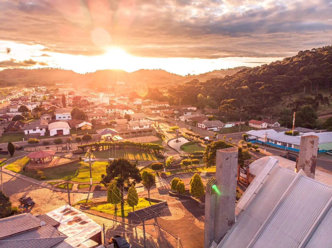 vista do alto da cidade de Urupema