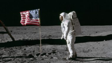 O homem já desceu na Lua seis vezes desde 1969. Imagem referente a matéria