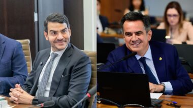 Ao lado de Rueda, presidente do PP disse que gostaria que a indicação viesse de Bolsonaro. Imagem referente a matéria