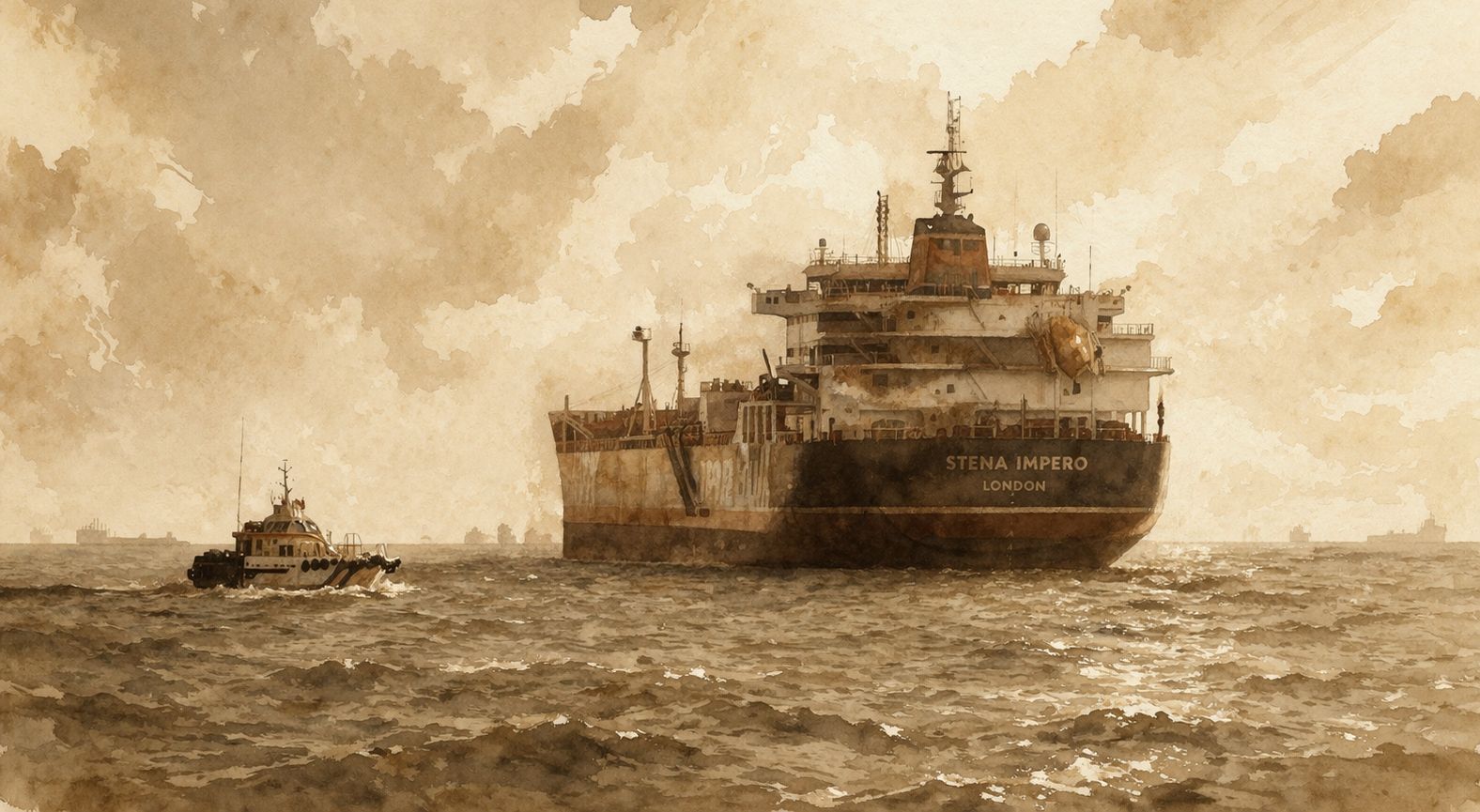 Foto de 2019 mostra petroleiro navegando pelo Estreito de Ormuz.