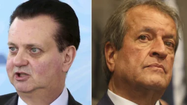 Gilberto Kassab, do PSD, e Valdemar Costa Neto, do PL