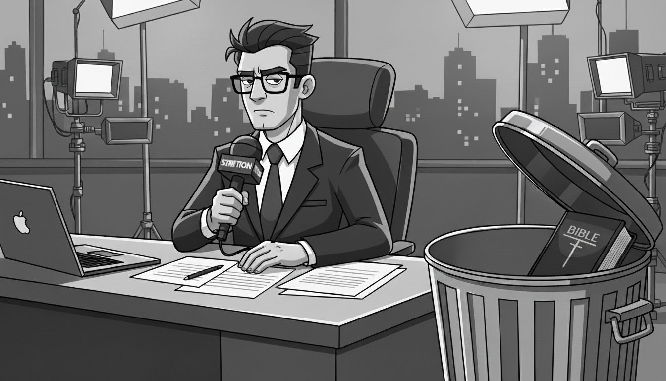 Jornalista no interior de São Paulo usou termos chulos para se referir à Bíblia.