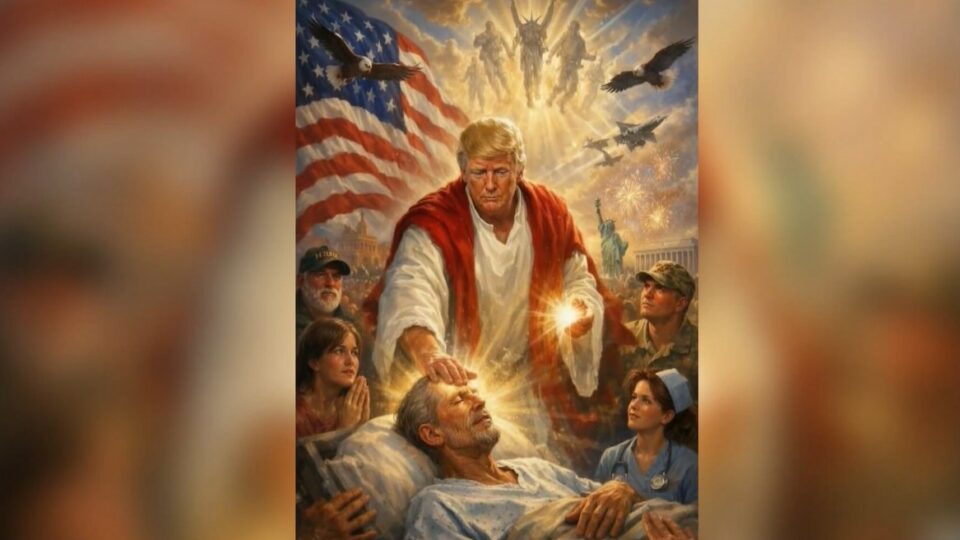 Trump apaga imagem em que aparecia como Jesus e diz: “pensei que era eu sendo médico”