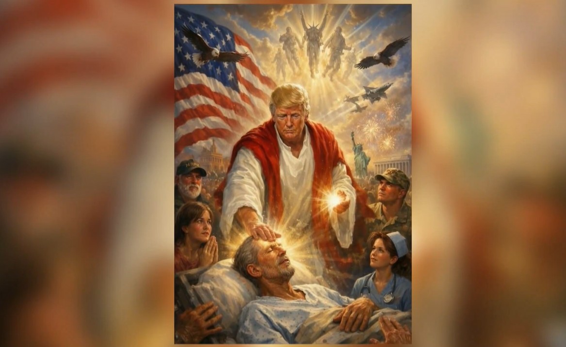 Imagem foi publicada por Trump em sua rede social, Truth Social.