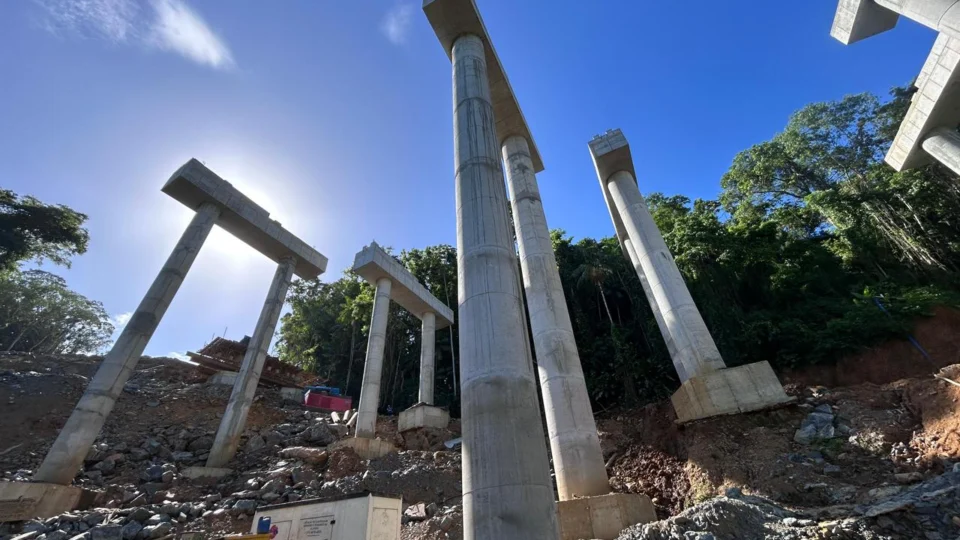 A principal entrega do lote 2.2 é o túnel duplo que perfura o Morro do Vieira, em Jaraguá do Sul: os dois grandes túneis em construção complementam a estrutura na BR-280.