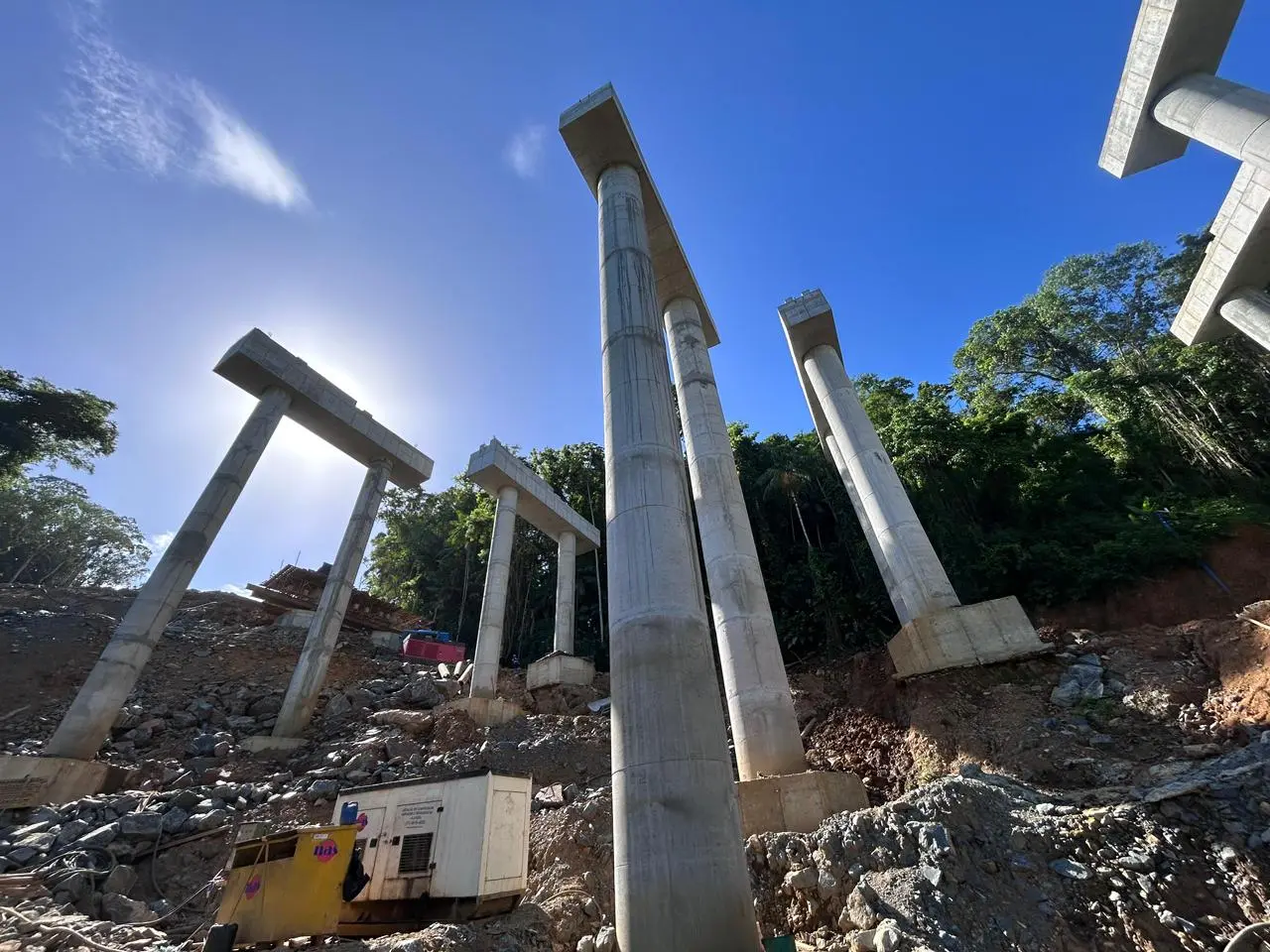 A principal entrega do lote 2.2 é o túnel duplo que perfura o Morro do Vieira, em Jaraguá do Sul: os dois grandes túneis em construção complementam a estrutura na BR-280.