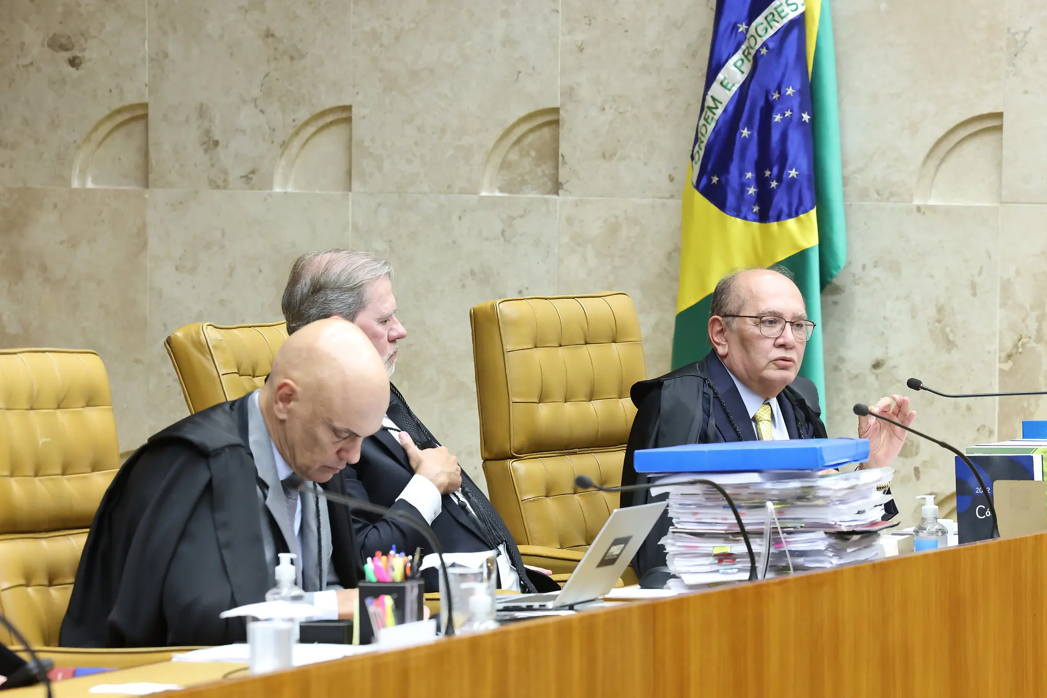 Gilmar Mendes, Alexandre de Moraes e Dias Toffoli foram alvo de pedidos de indiciamento. 