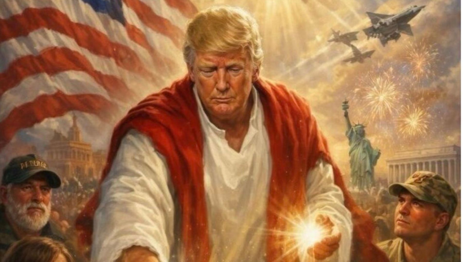 Depois de repreender o Papa Leão XIV, Trump ainda publicou essa blasfêmia.