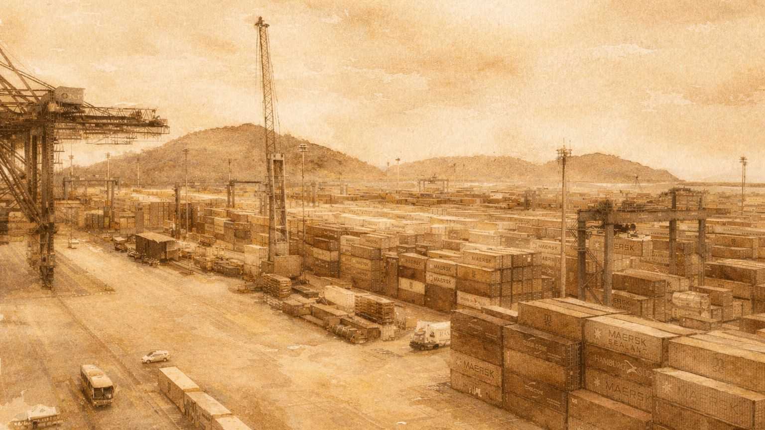 Contêineres no Porto de Paranaguá (PR).