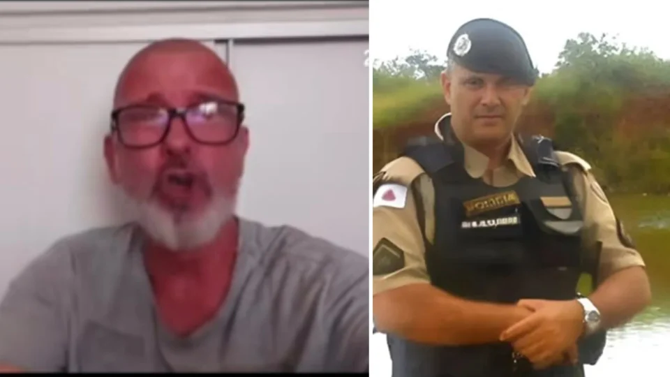 O ex-policial militar Marco Alexandre Machado de Araújo passou dois anos na prisão sem denúncia; ele gravou vídeo no último fim de semana enquanto policiais entravam em sua residência para levá-lo.