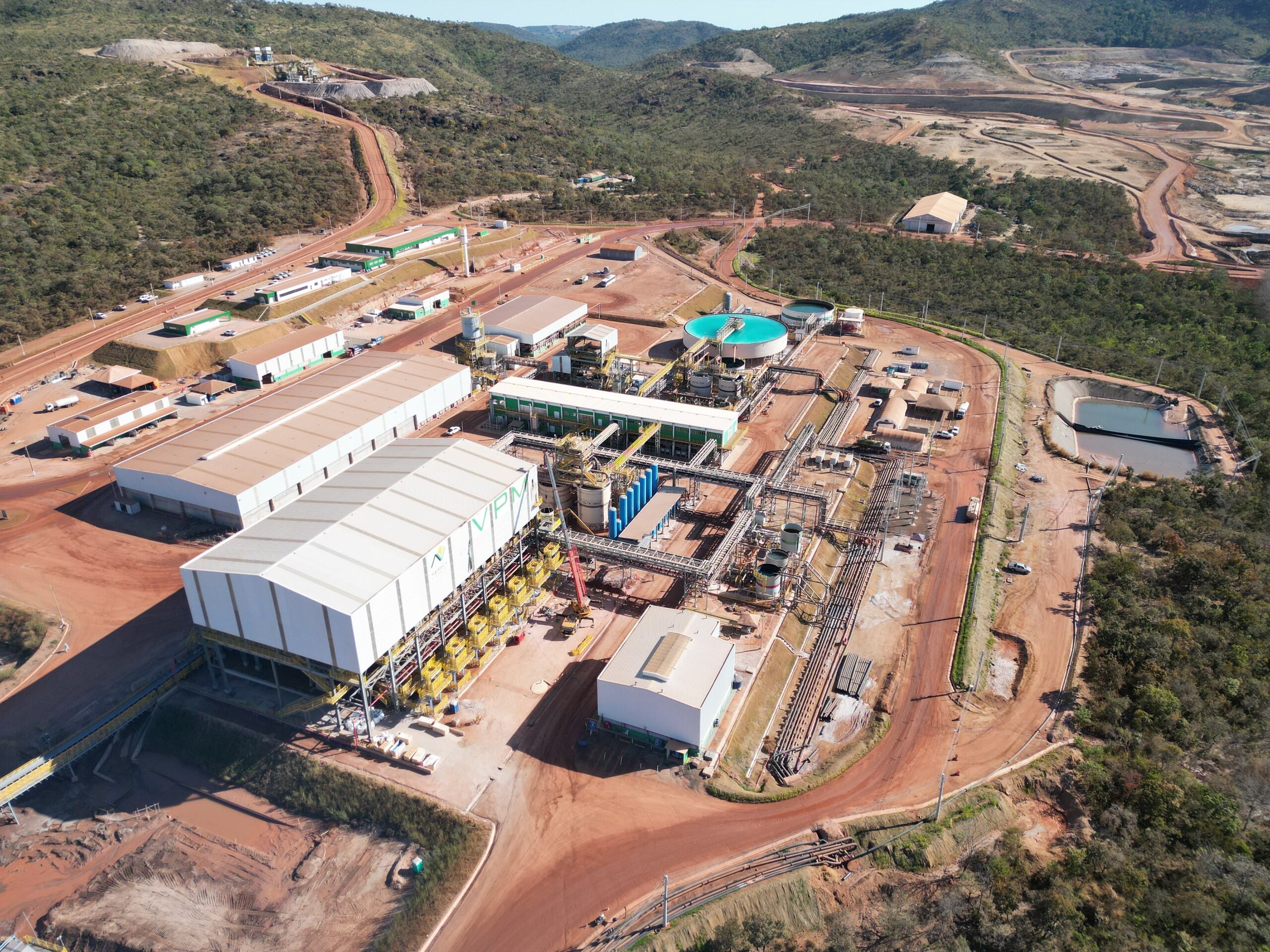 Planta de processamento de terras raras da Serra Verde, em Goiás, adquirida pela americana USA Rare Earth por US$ 2,8 bilhões