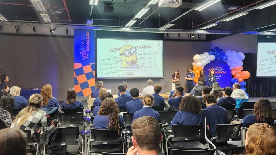 Alunos do Senai apresentam solução desenvolvida no Grand Prix de Inovação; animação com personagem foi usada para traduzir o desafio técnico ao público geral.