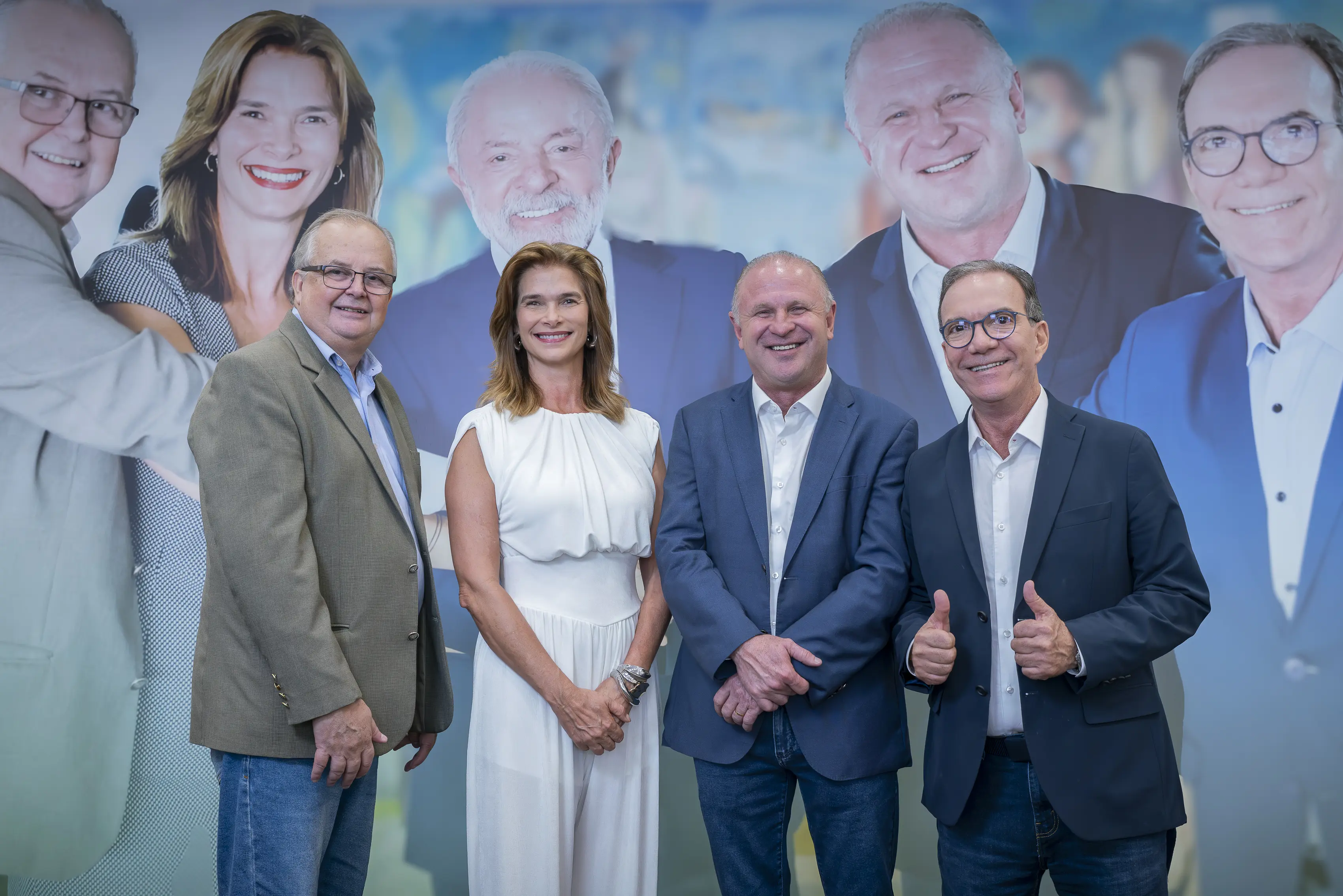 Gelson Merísio, Décio Lima e aliados de esquerda