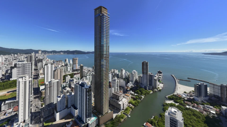 Torre terá cerca de 255 metros de altura, mais de 70 pavimentos e 114 apartamentos de alto padrão em Itapema.