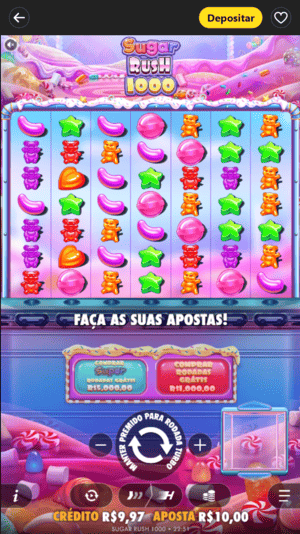 Tela inicial do Sugar Rush 1000 na bet365