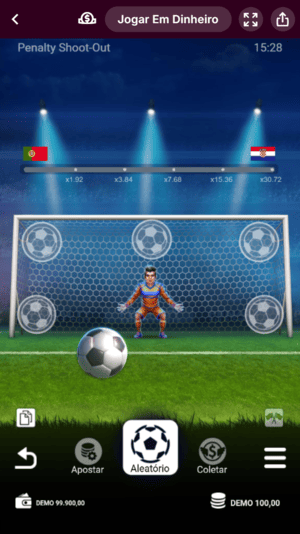 Exemplo real de rodada no Penalty Shoot Out