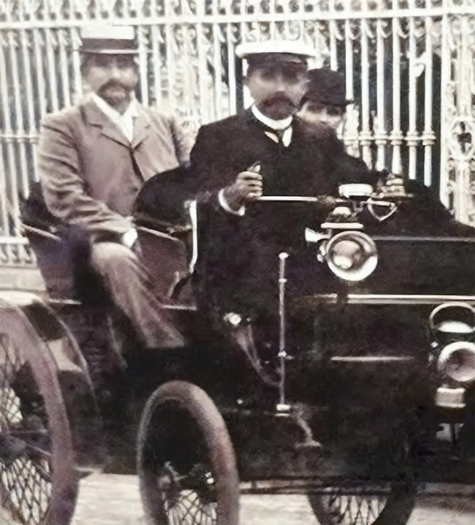 Henrique Dumont e seu filho, Santos Dumont.