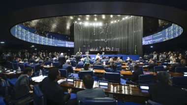 Plenário do Senado Federal na votação da indicação de Jorge Messias ao STF