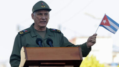 O ditador de Cuba, Miguel Díaz-Canel Imagem referente a matéria
