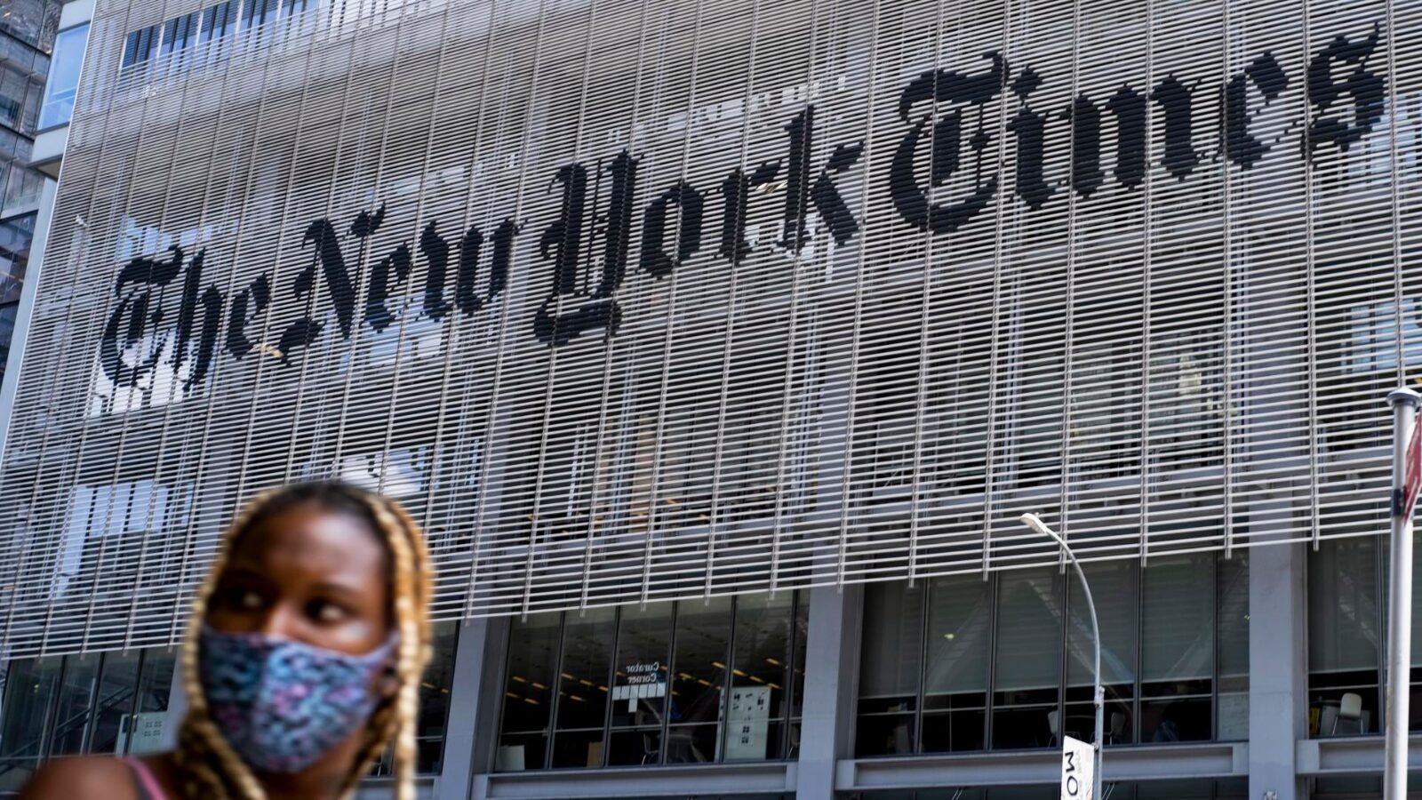 Sede do New York Times, fotografada em 2020.