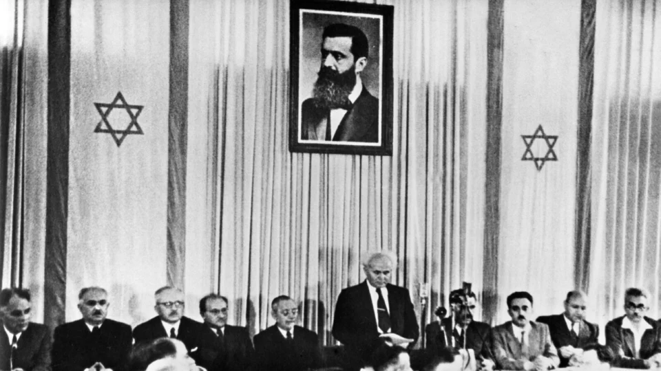 Proclamação em Tel Aviv marcou independência de Israel em 1948.