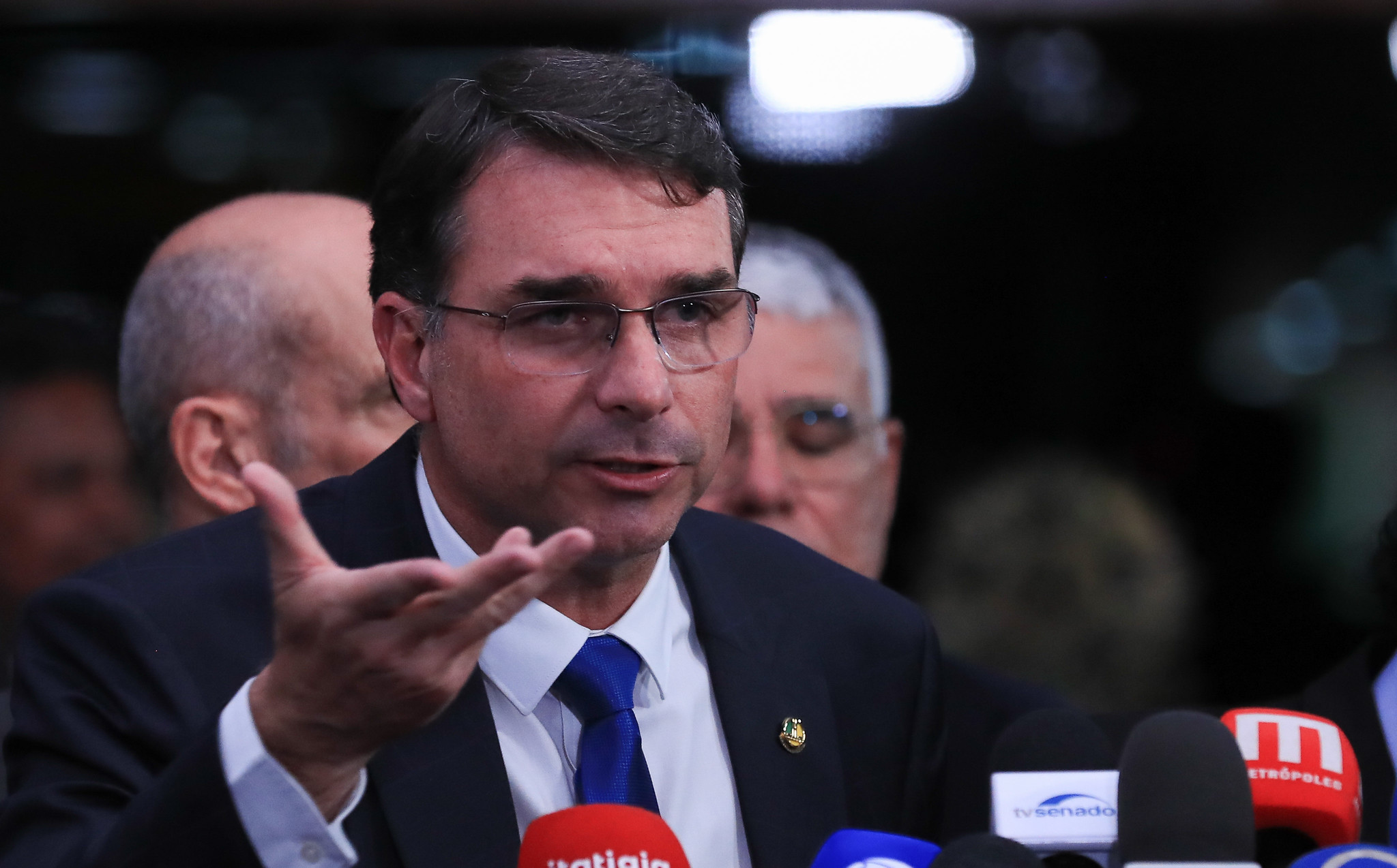 Flávio também acusou Moraes de “articular” para tornar Eduardo inelegível.