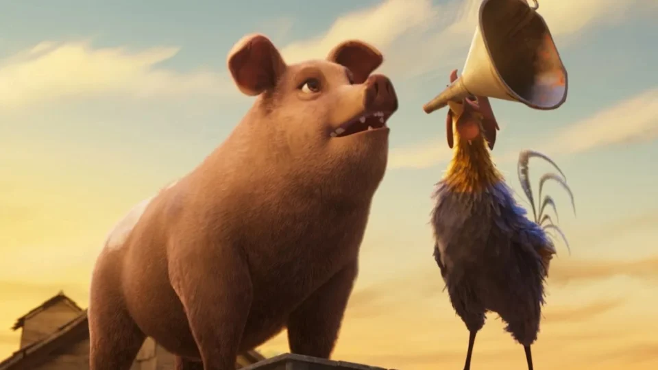 Cena da animação Animal Farm