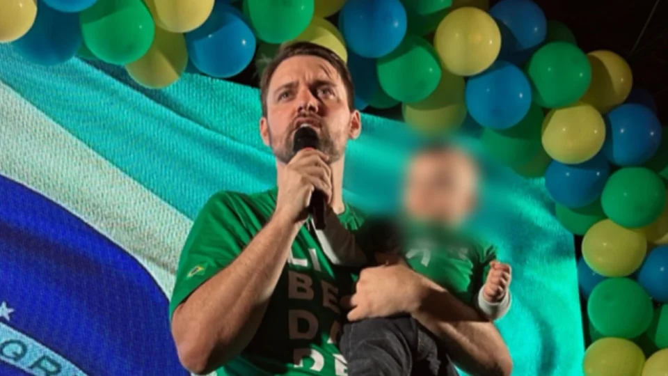 Bismark Fugazza durante lançamento da pré-candidatura a deputado federal por Santa Catarina