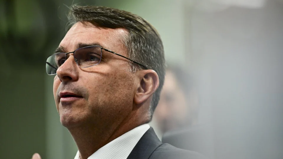 Senador e pré-candidato a presidente Flávio Bolsonaro