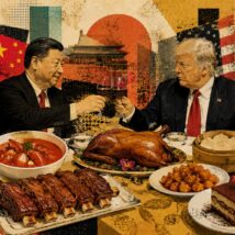 Espero que o mundo não tenha uma grande indigestão a partir desse jantar entre dois líderes carismáticos que controlam quase metade da riqueza global. Imagem referente a matéria