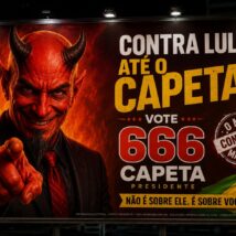 “Contra Lula, voto até no capeta”, diz leitor LULA CAPETA
