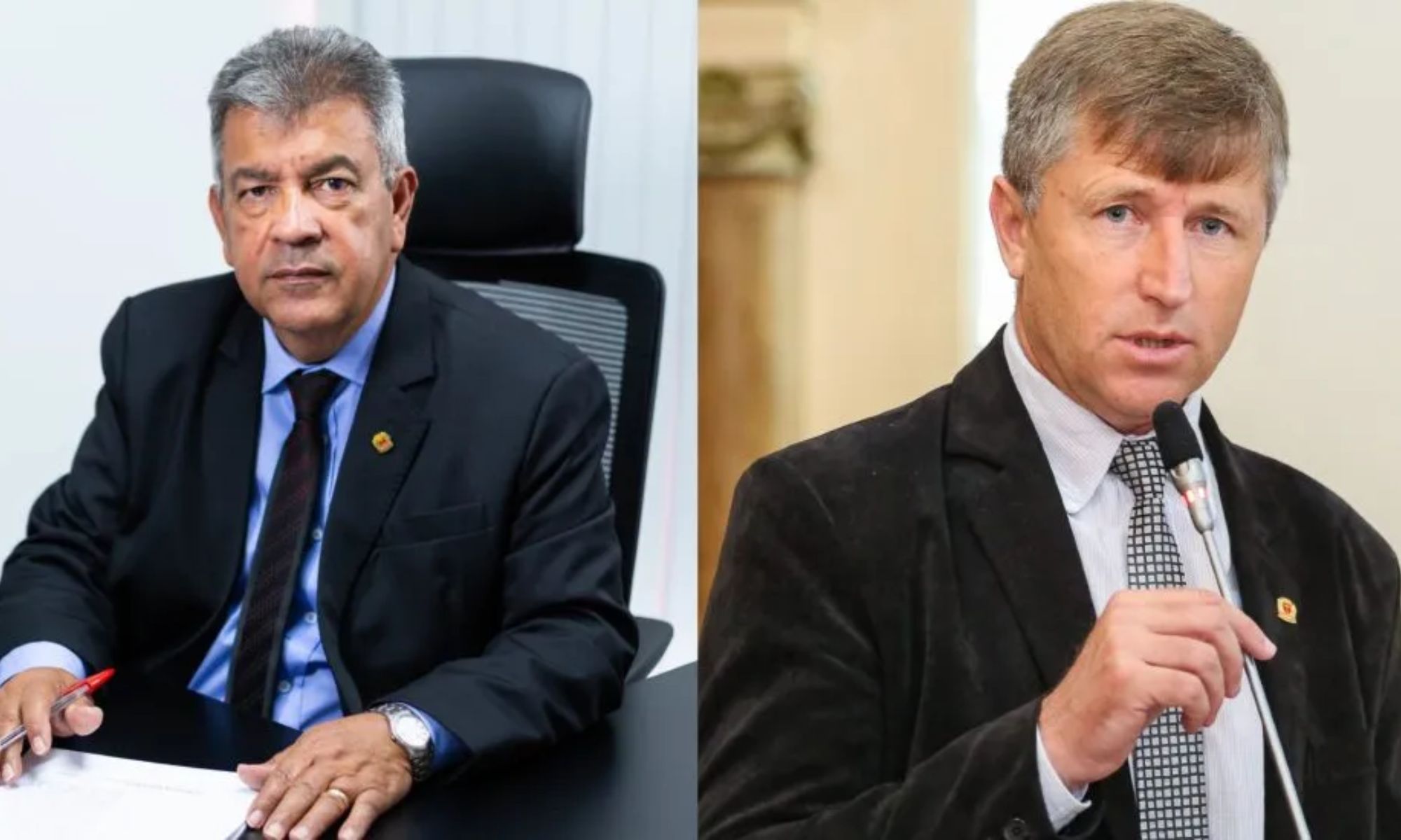 Vereador Toninho da Farmácia (União) e Mauro Bobato (PP).