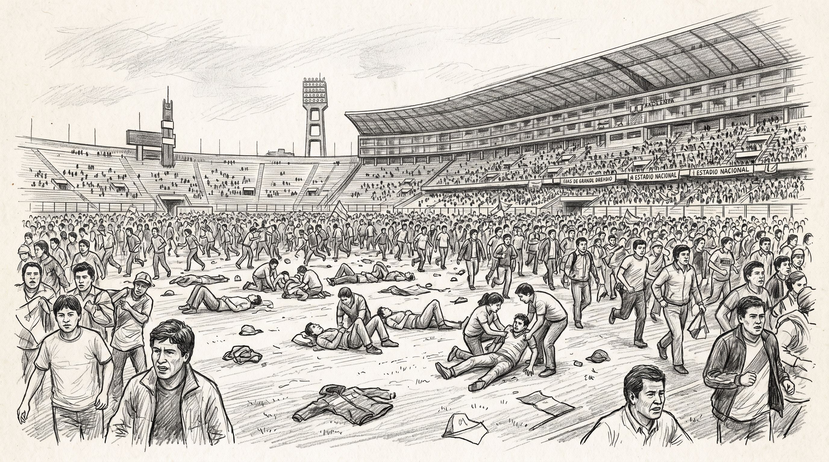 Mais de 300 pessoas morreram durante uma invasão ao gramado do Estádio Nacional de Lima, em 1964.
