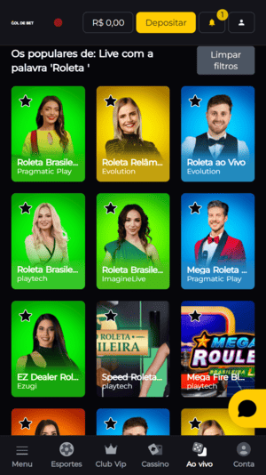 Versões da roleta brasileira disponíveis na GoldeBet
