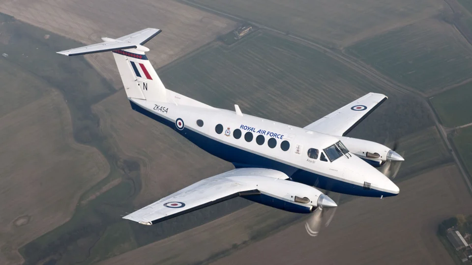 Beechcraft Super King Air, mesmo modelo da aeronave de Ciro Nogueira.