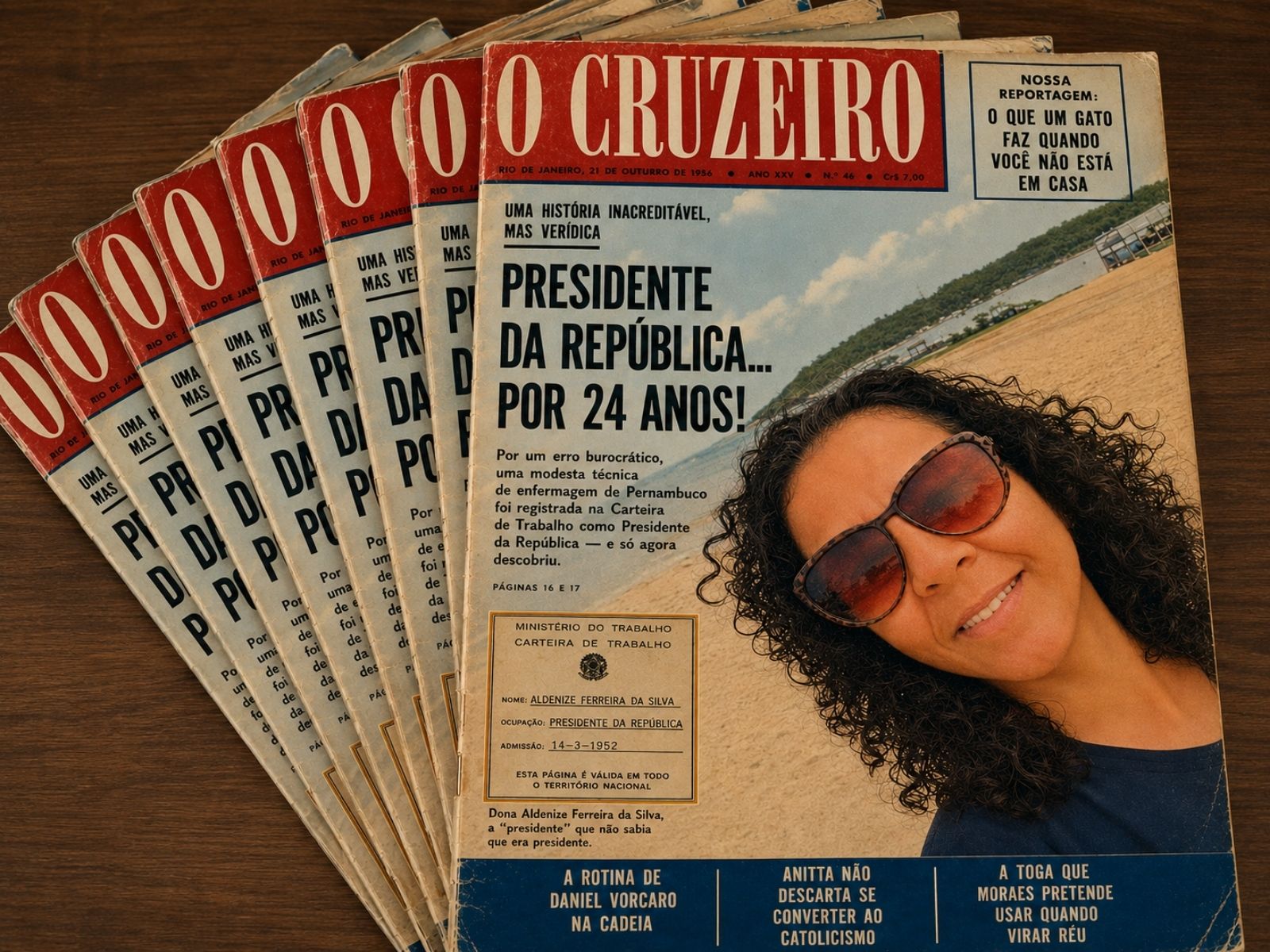 A história de Aldenize Ferreira da Silva na capa da revista “O Cruzeiro”.