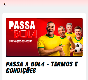 Página dos termos e condições da oferta 