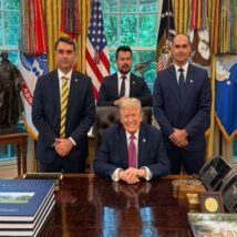 Flávio diz que pediu a Trump classificação de PCC e CV como grupos terroristas e critica Lula flavio trump encontro