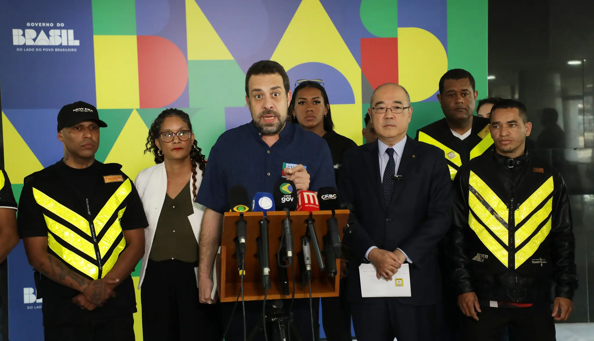 Escalado por Lula para lidar com entregadores, Boulos participou de coletiva da Senacon que anunciou avanço contra plataformas.