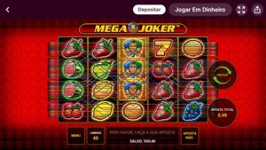 Todas as possíveis linhas de pagamento do Mega Joker