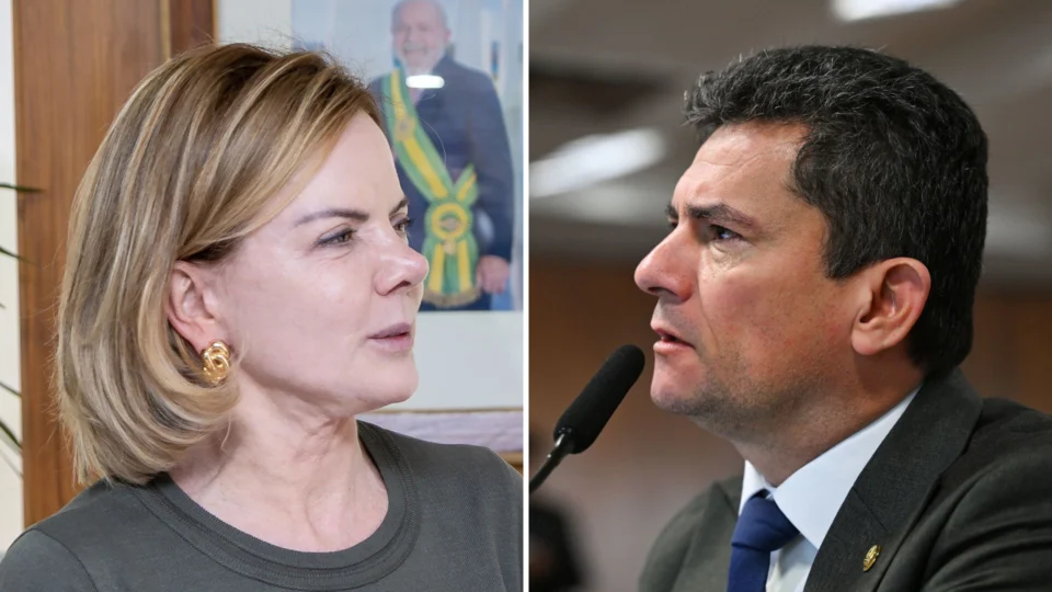 Gleisi Hoffmann e Sergio Moro