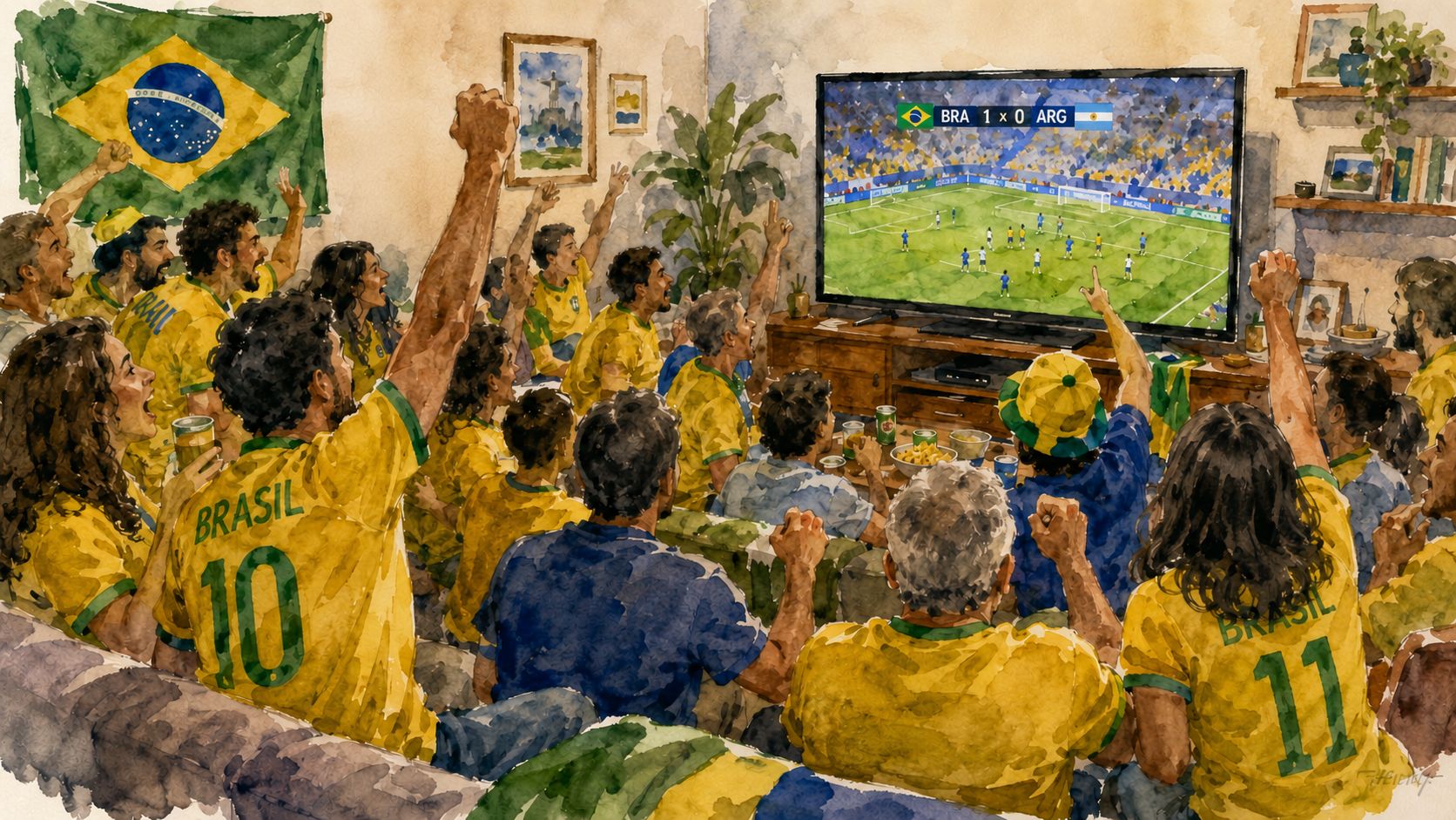 Durante a Copa do Mundo, não importa a sua preferência política, no fim todos acabarão torcendo pelo Brasil.
