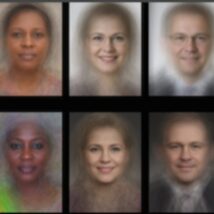 Imagem de um estudo do Instituto de Tecnologia de Massachusetts (MIT) que mostrou como sistemas de reconhecimento facial podem apresentar resultados diferentes para grupos distintos de pessoas, principalmente entre homens e mulheres. A pesquisa virou referência entre os divulgadores do feminismo de dados
