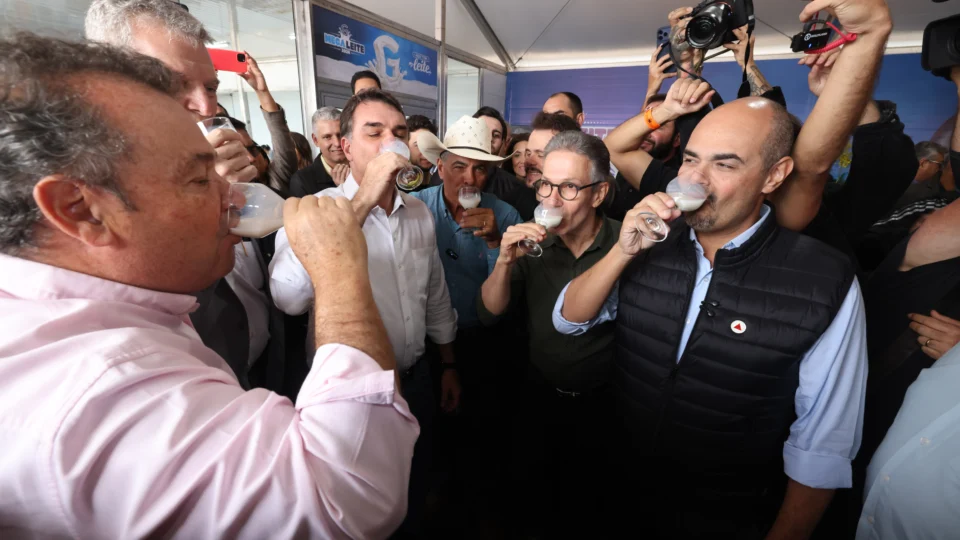 Flávio e Zema na Megaleite em Belo Horizonte.
