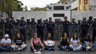 Prisão de presos políticos em Caracas, na Venezuela.