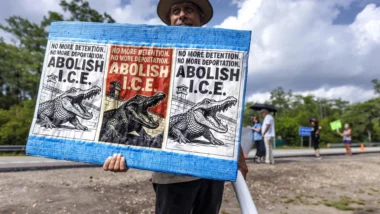 Protesto contra regras de imigração nos Estados Unidos