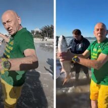 Vídeo mostra Luciano Hang participando do tradicional arrasto da tainha em Bombinhas, no litoral de Santa Catarina. Imagem referente a matéria