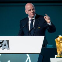 Presidente da FIFA, Gianni Infantino: faturamento recorde. Imagem referente a matéria