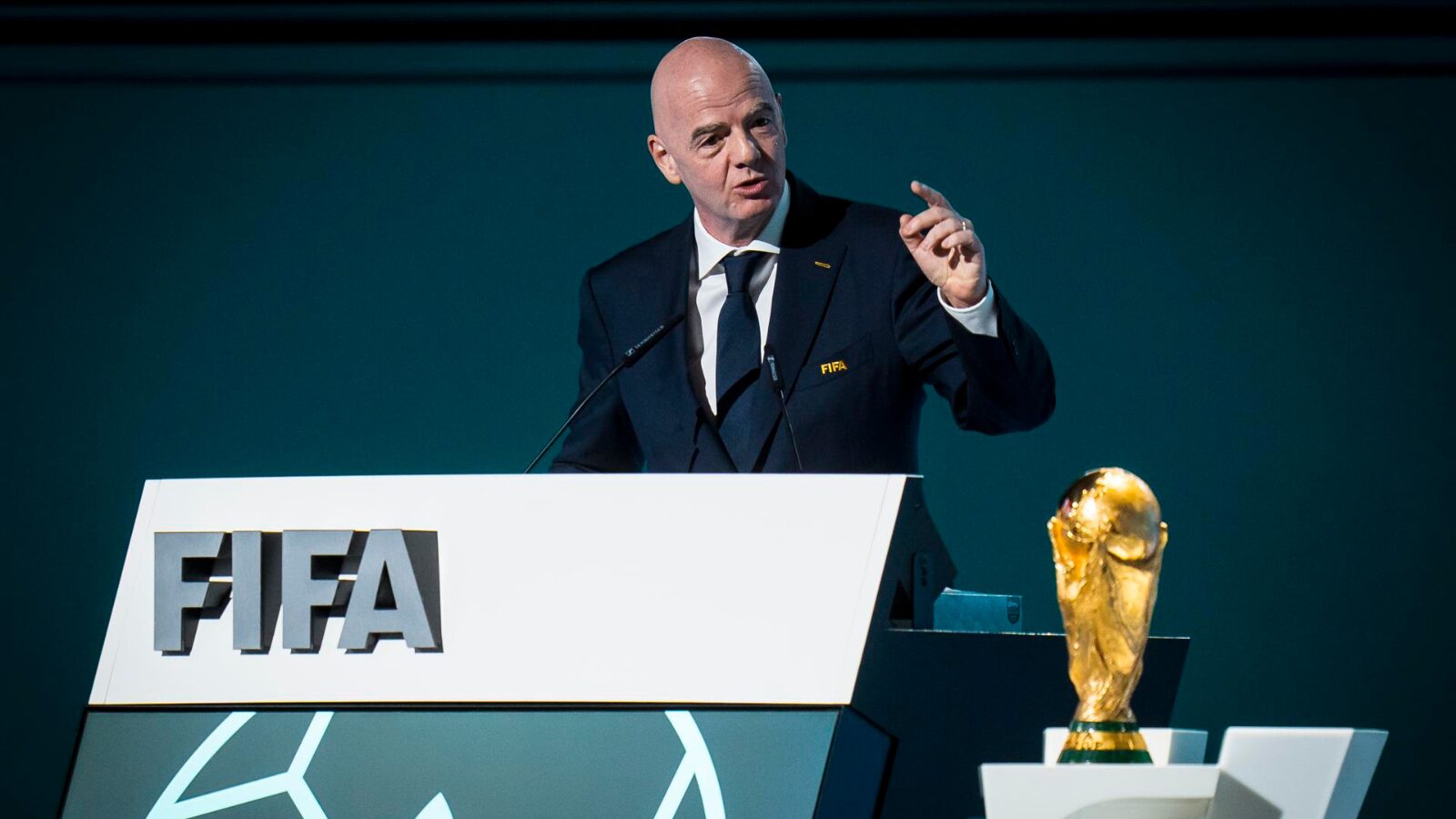 Presidente da FIFA, Gianni Infantino: faturamento recorde.