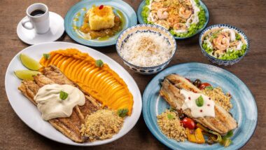 pratos com peixe feitos para a rota gastronômica da tainha